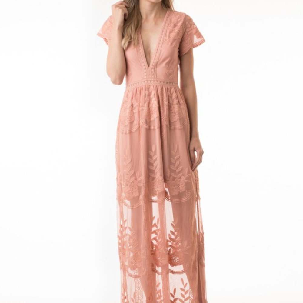 Pink Live to Love Maxi Dress